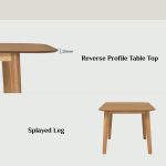 WOVEN 120+30cm Extension Table-3 Colors - Image 11