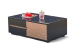 33141-CTBK L110 x W60cm Coffee Table - Black / RoseGold - Image 3