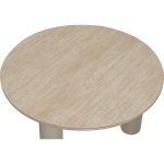 HIRO D80cm Round Coffee Table-Beige - Image 3