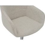 HEDI Swivel Arm Chair-Cream - Image 7