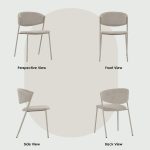 KOBY 4 Seater Dining Set-Beige - Image 11