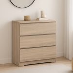 DERBY 3 Drawers Chest-Sonoma Oak