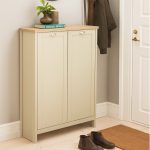 FABO 2 Door Shoe Cabinet-Ivory