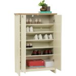 FABO 2 Door Shoe Cabinet-Ivory - Image 8