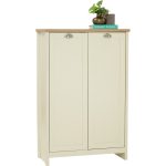 FABO 2 Door Shoe Cabinet-Ivory - Image 7