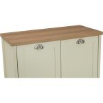 FABO 2 Door Shoe Cabinet-Ivory - Image 4