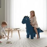 Youthopia DINOSAUR Kids Plush Stool- 2 Colors - Image 4