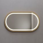 90557 150cm LED Mirror-Gold Frame