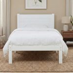 ALICE Single Bed Frame-White