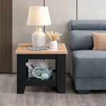 ANEESA 60x60cm Side Table-Grey - Image 2