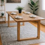 [Customisation] THERESA Full Solid Wood Dining Table - Image 3