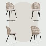 ALLUR Olefin Rope Dining Chair-Grey - Image 9