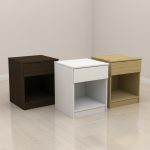 CALISTA 1 Drawer Bedside Table-4 Colors