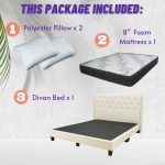 [Package] CARINA Bed With 8 Inch Foam Mattress-2 Sizes - Image 3