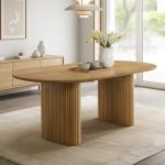 COSCO Solid Wood 180-210cm Dining Table-Natural