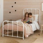 DOMEE Single Metal Bed Frame-White - Image 2