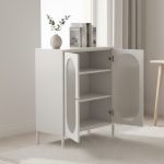 ESME 80cm Full Steel Storage Cabinet-White - Image 3