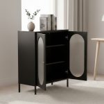 ESME 80cm Full Steel Storage Cabinet-Black - Image 2