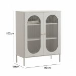 ESME 80cm Full Steel Storage Cabinet-Black - Image 3