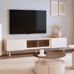 EDITH 200cm Ceramic Top TV Cabinet-White - Image 2