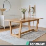 [Customisation] GLORIA Full Solid Wood Dining Table