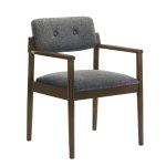 GOVIN Dining Arm Chair-Walnut - Image 3