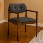 GOVIN Dining Arm Chair-Walnut - Image 7
