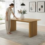 KOOPER 150/180cm Solid Dining Table-Beech - Image 2