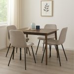 HEIMI 4 Seater Dining Set-Sand