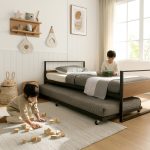 HILSON Single Metal Pull Out Bed-Black - Image 3