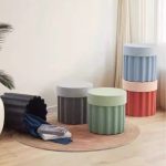 JELLYBEAN Colorful Plastic Storage Round Stool-4 Colors - Image 6