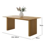 KOOPER 150/180cm Solid Dining Table-Beech - Image 5