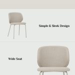 KENZY 4 Seater Dining Set-Beige - Image 6