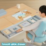 L24S 100cm Ergonomic Kids Study Desk-Oak - Image 10