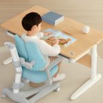 L23S 100-120cm Ergonomic Kids Study Desk-Oak - Image 9