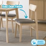 LYDIA 6 Seater Dining Set-White Wash - Image 3