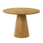MUKI D106cm Round Dining Table-Beech - Image 2