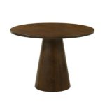 MUKI D106cm Round Dining Table-Walnut - Image 2