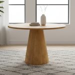 MUKI D106cm Round Dining Table-Beech