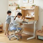 N25P Ergonomic Kids Study Desk-Beech - Image 3