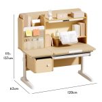 N25P Ergonomic Kids Study Desk-Beech - Image 9