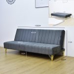 NIKOLA Compact Size 3 Seater Sofa-Grey - Image 4