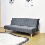 NIKOLA Compact Size 3 Seater Sofa-Grey - Image 6