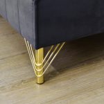 NIKOLA Compact Size 3 Seater Sofa-Grey - Image 9