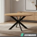 [Customisation] OLSON Solid Wood Round Dining Table - Image 2