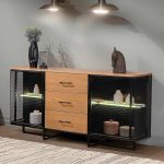 PETULIA 160cm Storage Cabinet With Ambient Light - Image 2