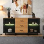 PETULIA 160cm Storage Cabinet With Ambient Light