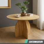[Customisation] SAFFRON Solid Wood Round Dining Table