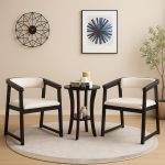 SHANGHAI 1+2 Lounge Chair Set-Black