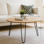 STYLO D80cm Round Coffee Table-2 Colors - Image 3